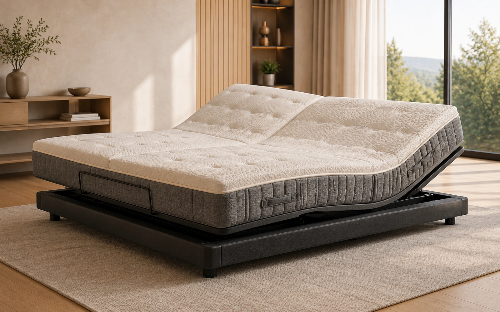 KFY SMART adjustable smart mattress in a refined residential setting