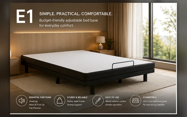 E1 British-Style Slatted Bed Base