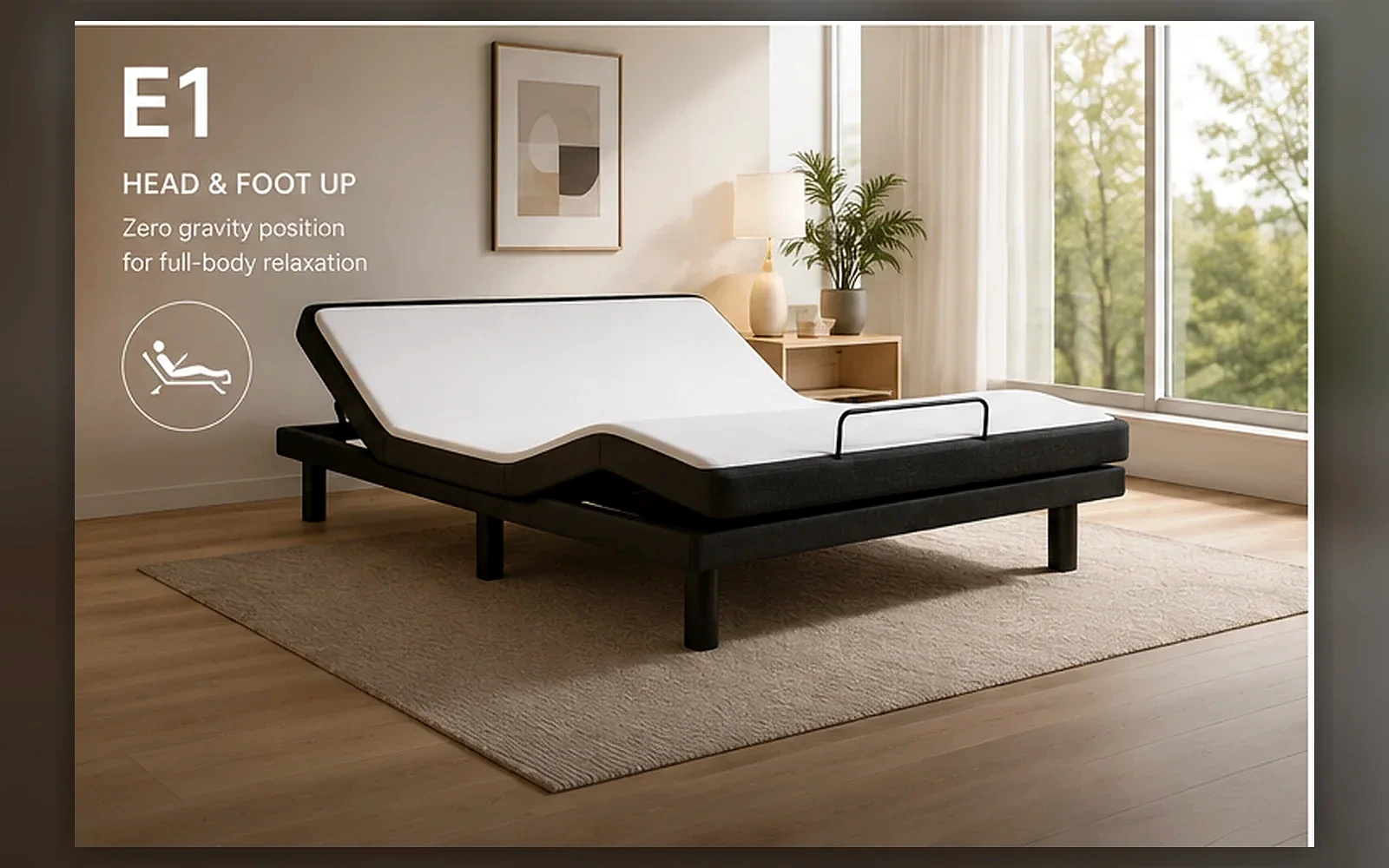 E1 British-Style Slatted Bed Base product view 3