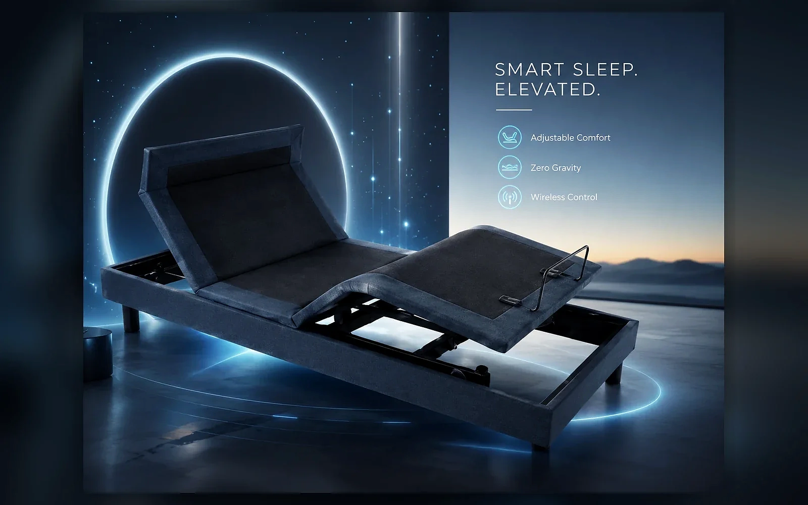 E4 Sliding Style Adjustable Bed Base product view 4