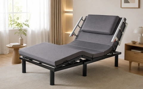 S1-G upholstered side-rail smart bed