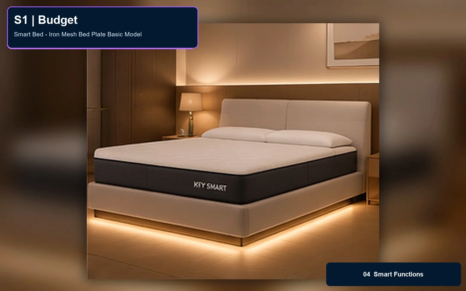 S1 Smart Bed - Iron Mesh Bed Plate Basic Model product view 4