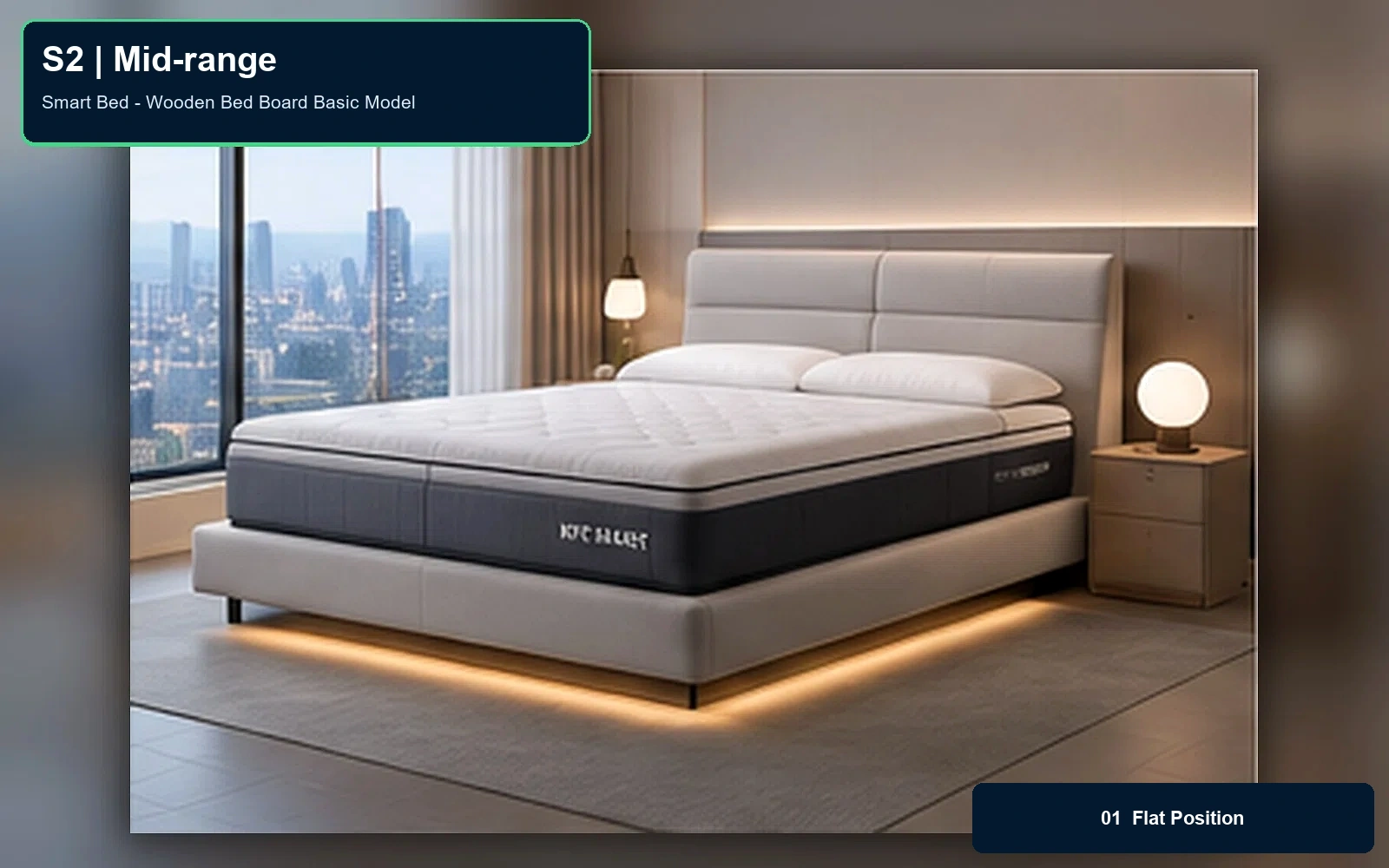 S2 Smart Bed - Wooden Bed Board Basic Model