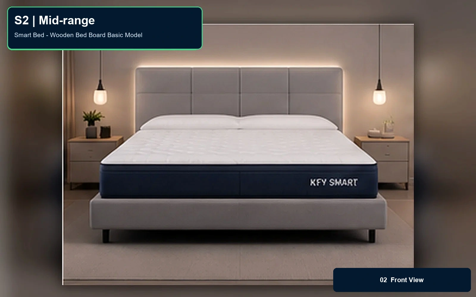 S2 Smart Bed - Wooden Bed Board Basic Model product view 2