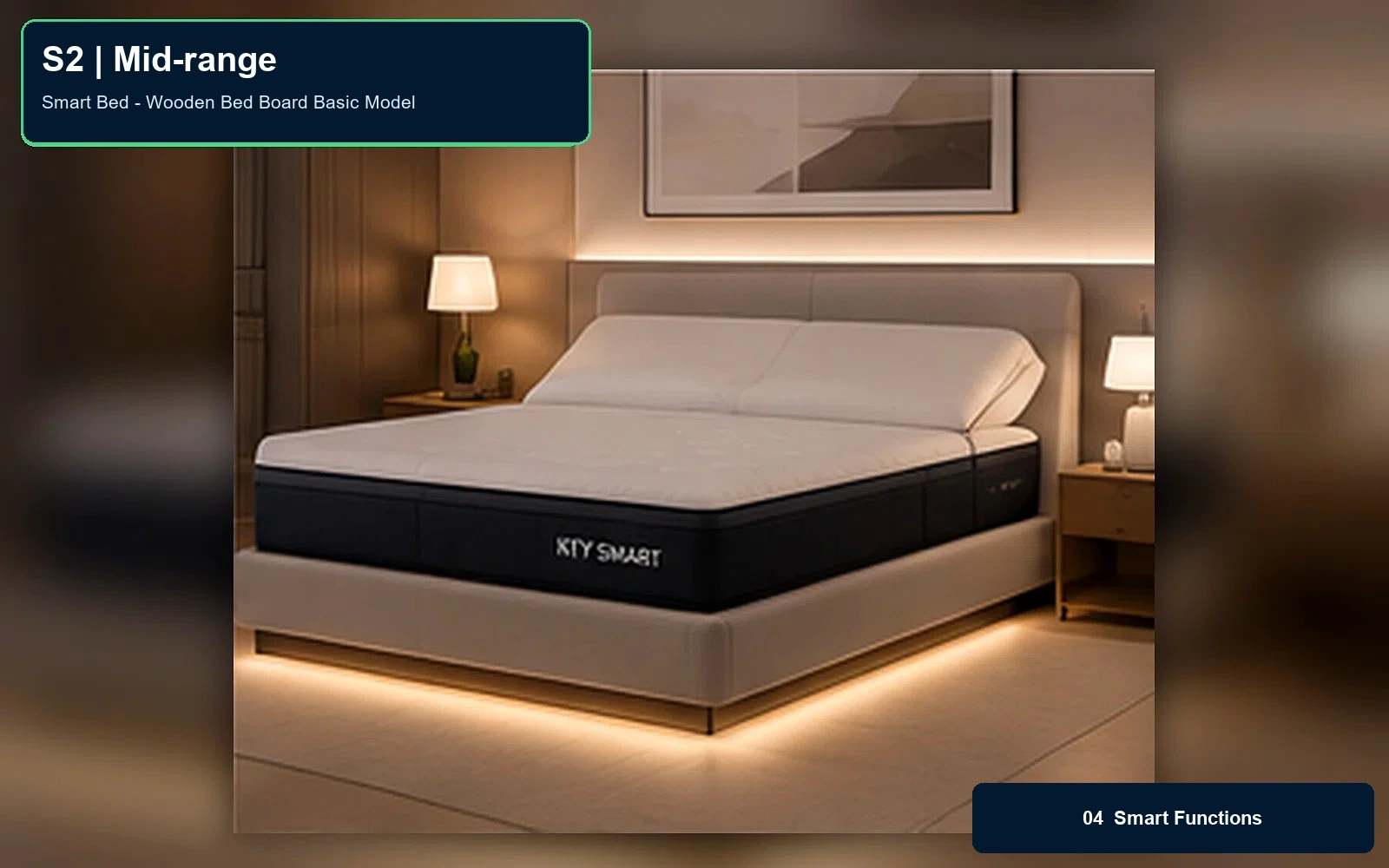 S2 Smart Bed - Wooden Bed Board Basic Model product view 4