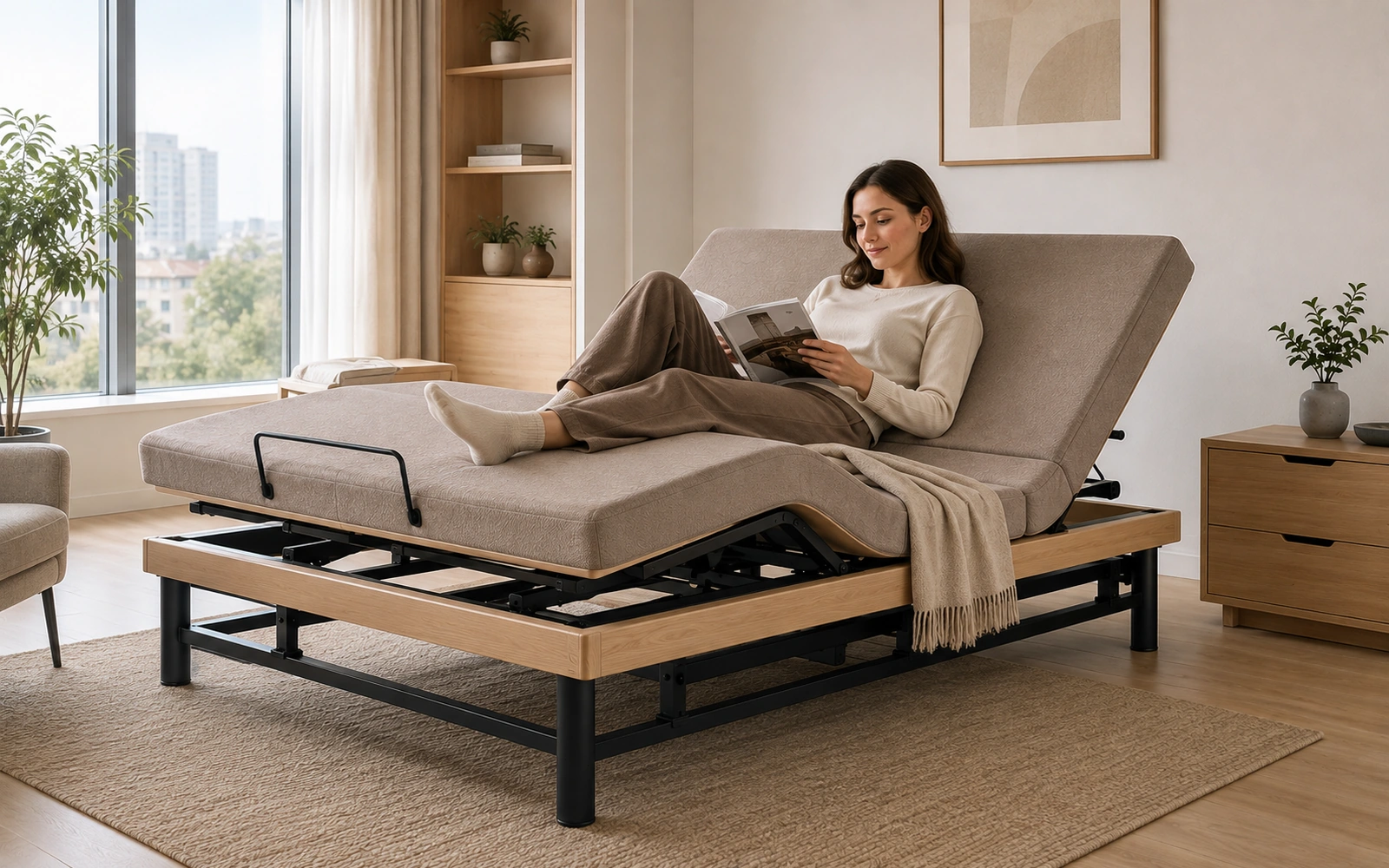 S2 smart bed in an urban apartment