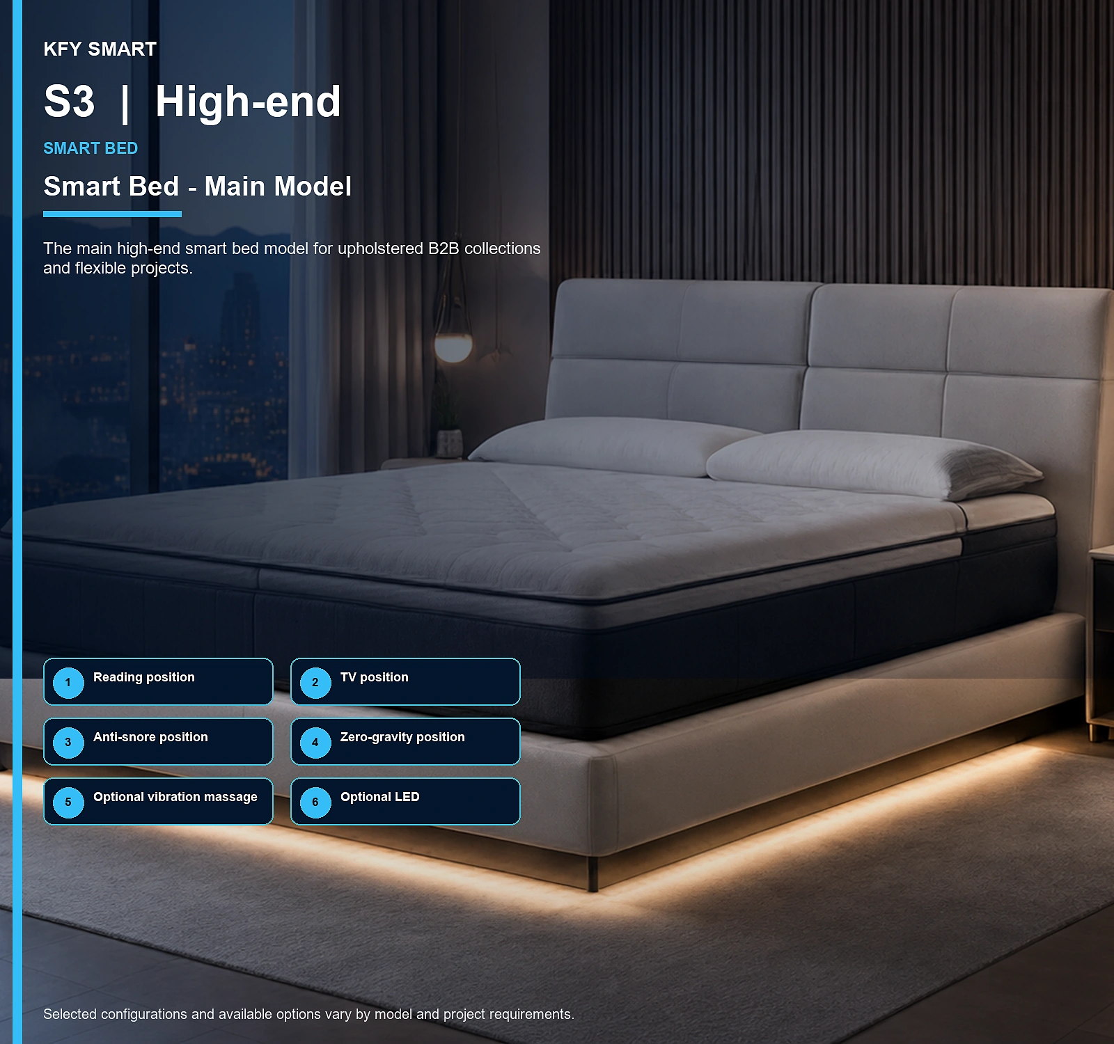 S3 Smart Bed - Main Model Product Overview
