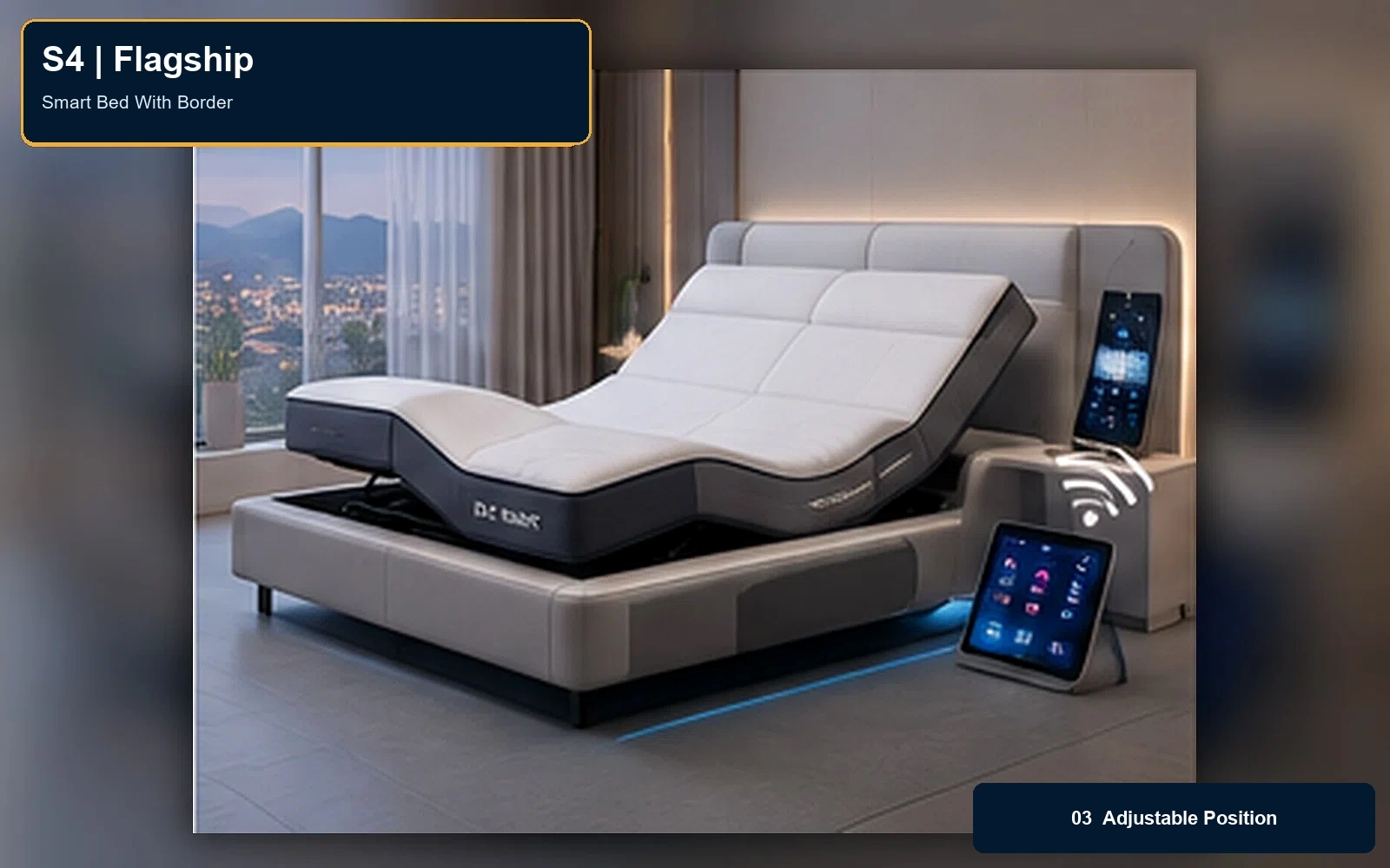 S4 Smart Bed With Border product view 3