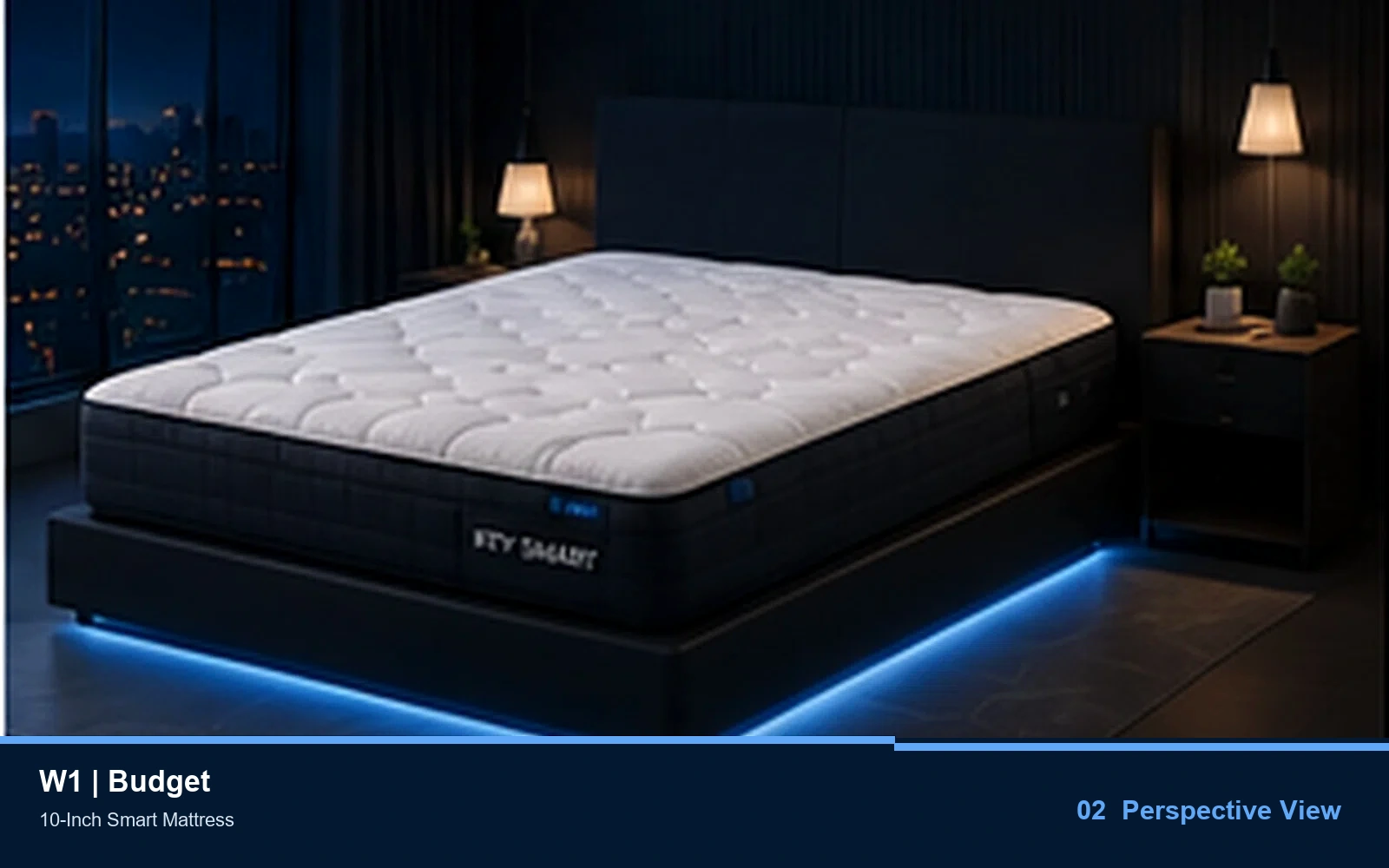W1 10-Inch Smart Mattress product view 2