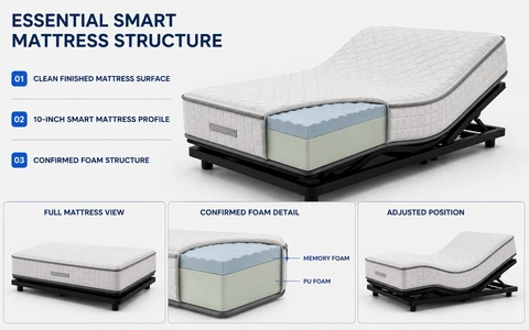 W1 essential smart mattress structure