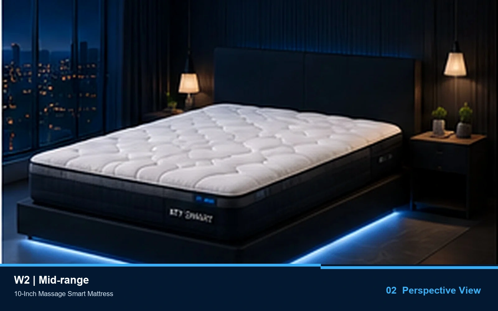 W2 10-Inch Massage Smart Mattress product view 2