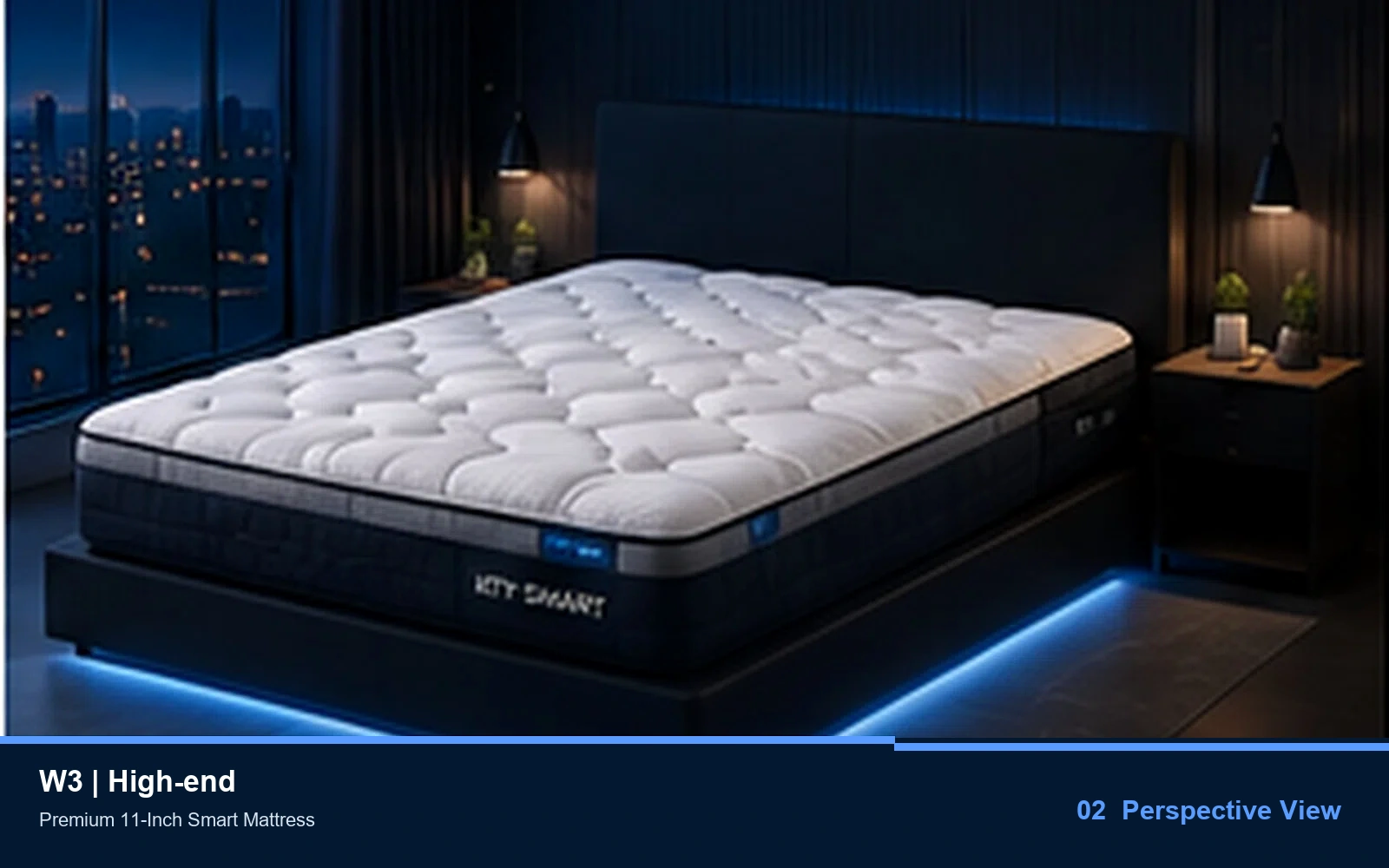 W3 Premium 11-Inch Smart Mattress product view 2