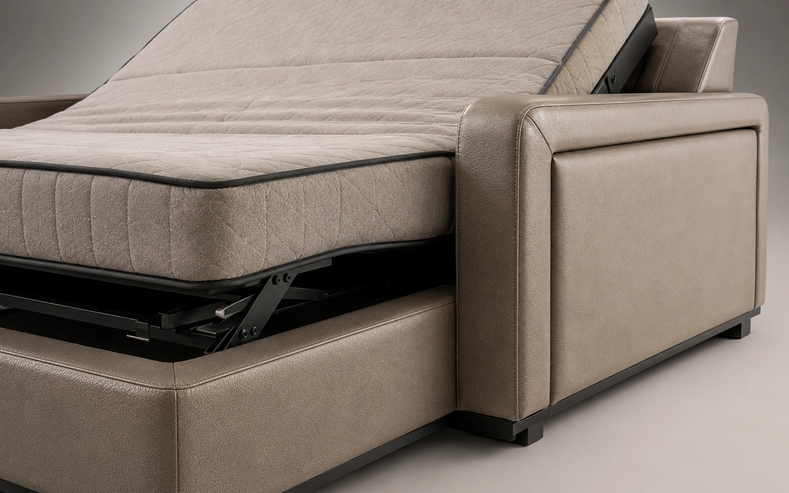 W4 removable upholstered side armrest connection